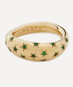 Liberty Rings|Rings^9ct Gold Handmade Ianthe Star Tsavorite Ring