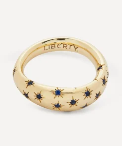 Liberty Rings|Rings^9ct Gold Handmade Ianthe Star Blue Sapphire Ring