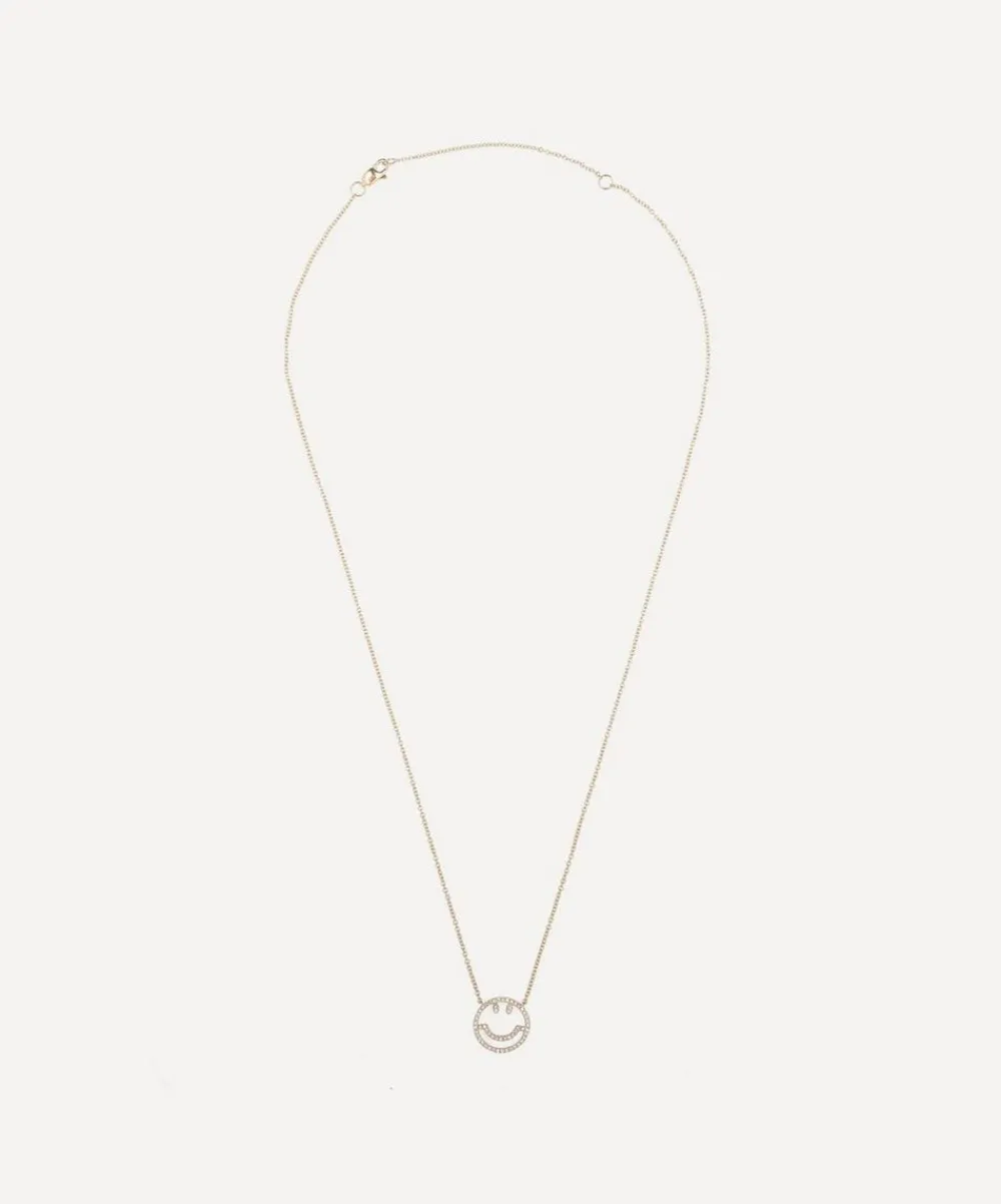 Roxanne First Necklaces|Necklaces^14ct Gold Have a Nice Day Diamond Pendant Necklace