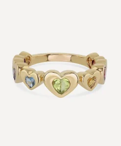 Roxanne First Rings|Rings^14ct Gold Heart Stack Ring