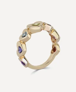 Roxanne First Rings|Rings^14ct Gold Heart Stack Ring