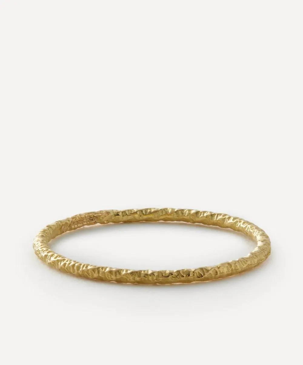 Satomi Kawakita Rings^18ct Gold Homespun Stacking Ring