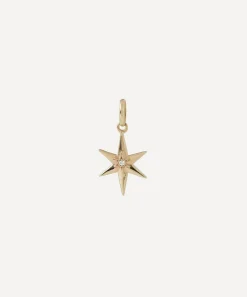 Liberty Charms & Pendants|Charms & Pendants^9ct Gold Ianthe Star 6 Point Diamond Star Pendant