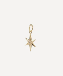 Liberty Charms & Pendants|Charms & Pendants^9ct Gold Ianthe Star 6 Point Diamond Star Pendant