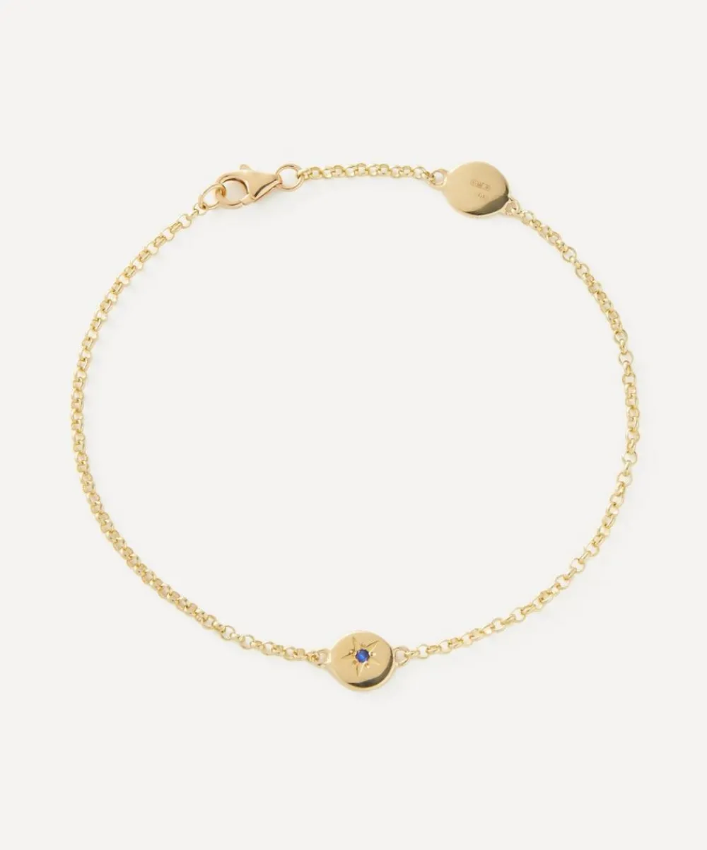 Liberty Bracelets|Bracelets^9ct Gold Ianthe Star Blue Sapphire Bracelet