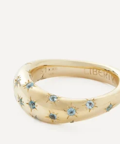 Liberty Rings|Rings^9ct Gold Ianthe Star Blue Swiss Topaz Ring