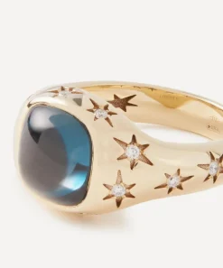 Liberty Rings|Rings^9ct Gold Ianthe Star Blue Topaz Cocktail Ring