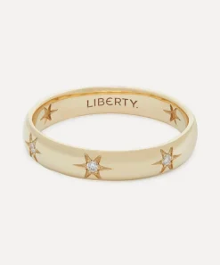 Liberty Rings|Rings^9ct Gold Ianthe Star Diamond Band Ring