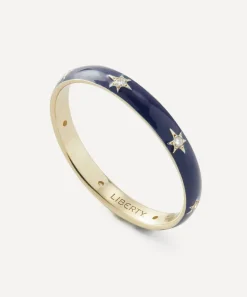 Liberty Rings|Rings^9ct Gold Ianthe Star Glazed Diamond Band Ring
