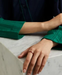Liberty Rings|Rings^9ct Gold Ianthe Star Glazed Diamond Band Ring