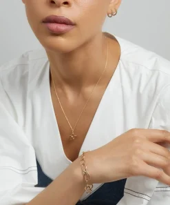 Liberty Bracelets|Bracelets^9ct Gold Ianthe Star One Link Blue Sapphire Bracelet