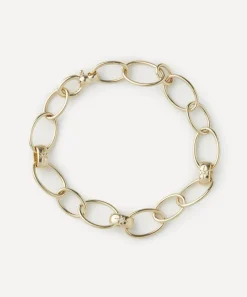 Liberty Bracelets|Bracelets^9ct Gold Ianthe Star Three Link Diamond Bracelet
