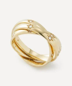 Liberty Rings|Rings^9ct Gold Ianthe Star Trilogy Diamond Ring