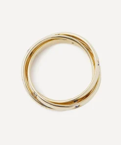 Liberty Rings|Rings^9ct Gold Ianthe Star Trilogy Blue Sapphire Ring