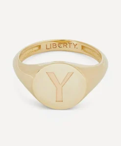 Liberty Rings|Rings^9ct Gold Initial Signet Ring - Y