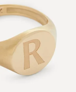 Liberty Rings|Rings^9ct Gold Initial Signet Ring - R