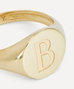 Liberty Rings|Rings^9ct Gold Initial Signet Ring - B