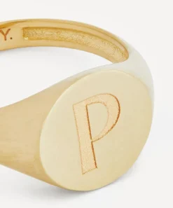 Liberty Rings|Rings^9ct Gold Initial Signet Ring - P