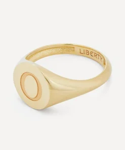 Liberty Rings|Rings^9ct Gold Initial Signet Ring - O