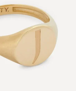 Liberty Rings|Rings^9ct Gold Initial Signet Ring - J
