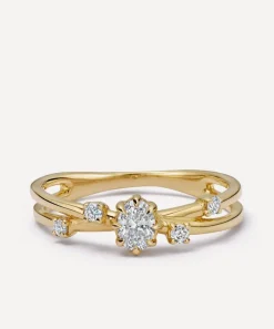 Astley Clarke Rings^14ct Gold Interstellar Diamond Ring