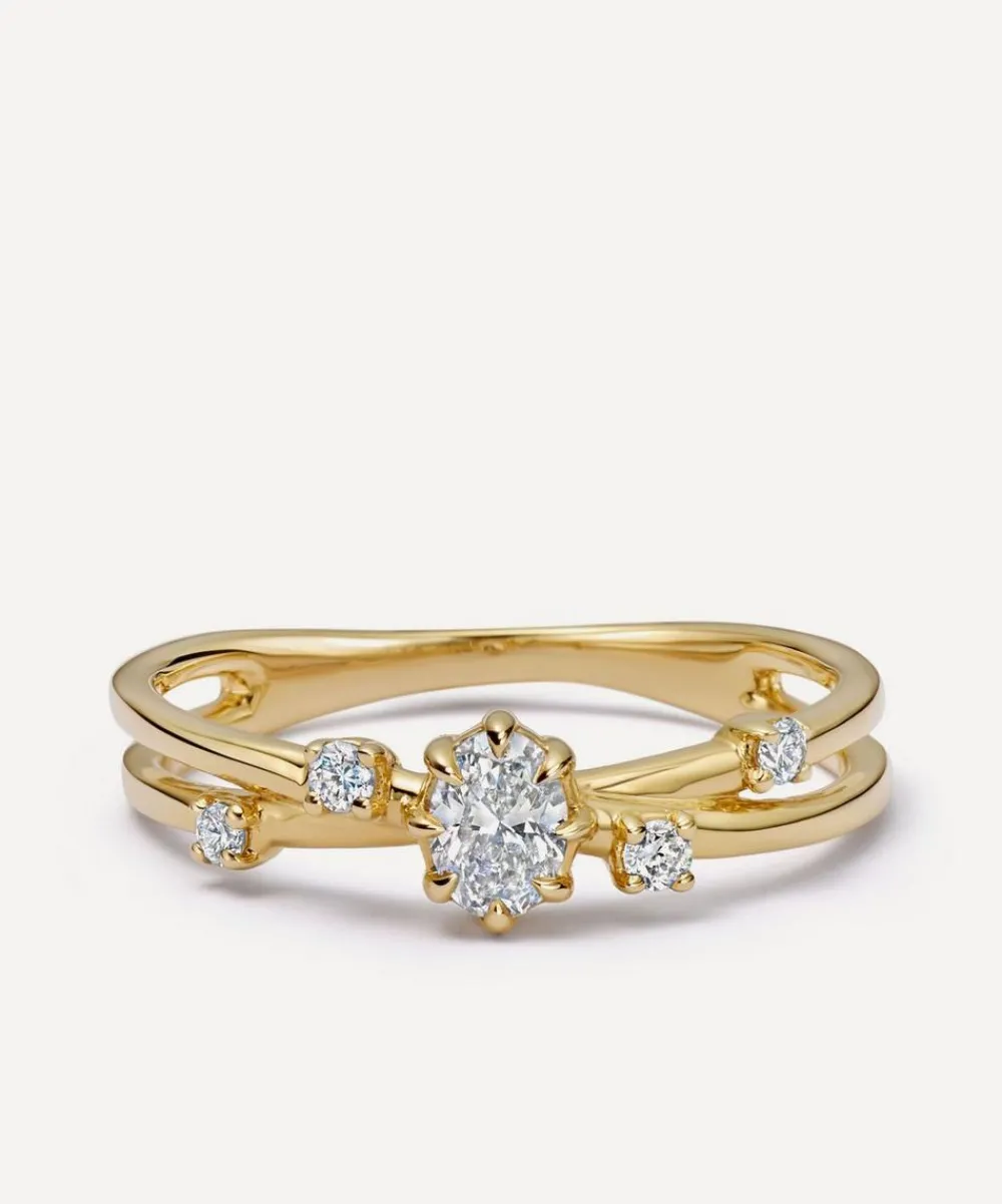 Astley Clarke Rings^14ct Gold Interstellar Diamond Ring