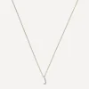 AURUM + GREY Necklaces^9ct Gold J Diamond Initial Pendant Necklace