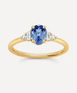Dinny Hall Rings|Rings^18ct Gold Katie Cornflower Blue Sapphire And Diamond Ring