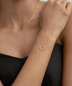 Monica Vinader Bracelets^14ct Gold Lab-Grown Diamond Riva Kite Chain Bracelet