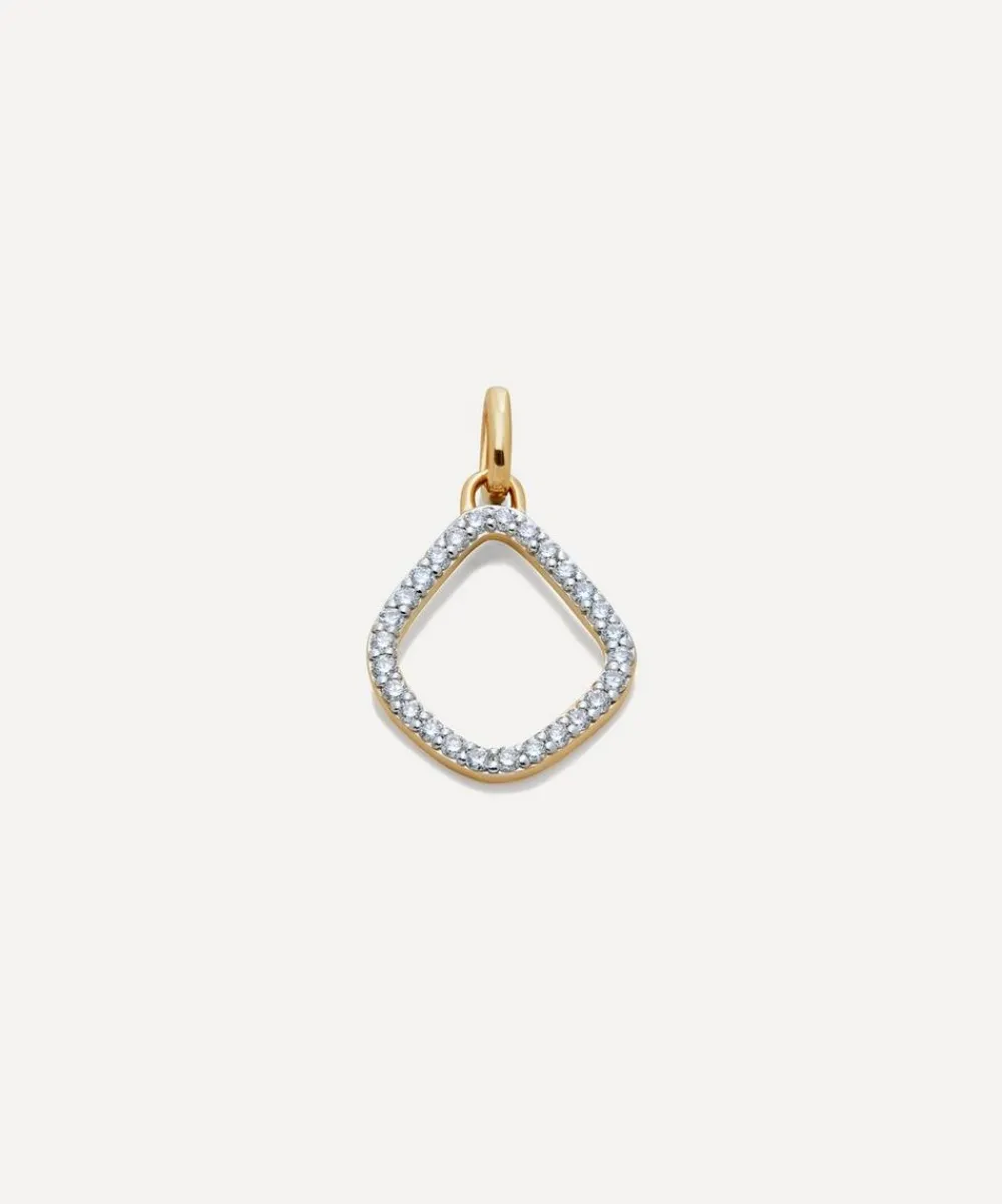 Monica Vinader Charms & Pendants^14ct Gold Lab-Grown Diamond Kite Pendant Charm