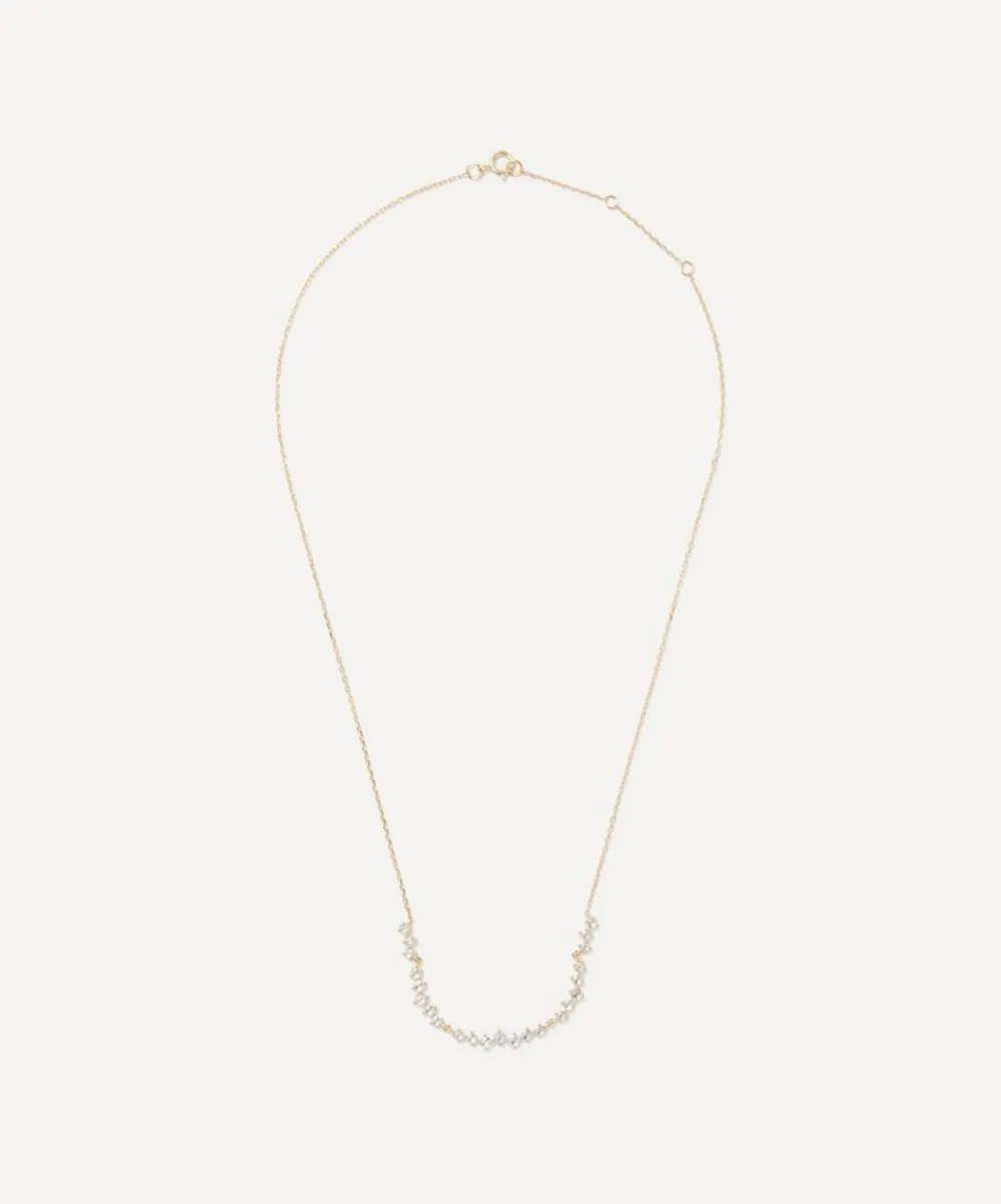 Celine Daoust Necklaces|Necklaces^14ct Gold Long Twisted Rose Cut Diamonds Necklace