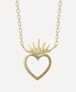 Acanthus Necklaces^14ct Gold Love Victorious Charm Holder Necklace