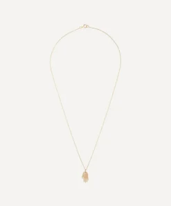 Celine Daoust Necklaces|Necklaces^14ct Gold Mini Dharma’s Hand Pendant Necklace