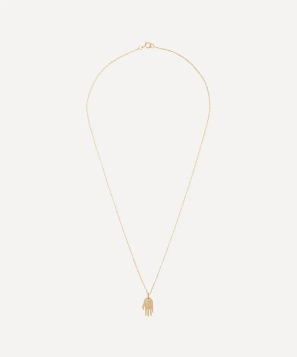 Celine Daoust Necklaces|Necklaces^14ct Gold Mini Dharma’s Hand Pendant Necklace