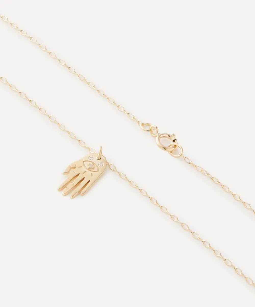 Celine Daoust Necklaces|Necklaces^14ct Gold Mini Dharma’s Hand Pendant Necklace