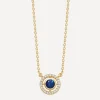 Astley Clarke Charms & Pendants|Necklaces^14ct Gold Mini Icon Aura Blue Sapphire and Diamond Pendant Necklace
