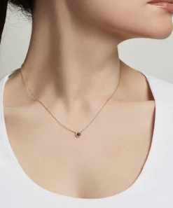 Astley Clarke Charms & Pendants|Necklaces^14ct Gold Mini Icon Aura Blue Sapphire and Diamond Pendant Necklace
