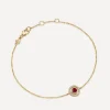 Astley Clarke Bracelets^14ct Gold Mini Icon Aura Ruby and Diamond Bracelet
