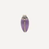 Bibi van der Velden Earrings|Earrings^18ct Gold Mini Scarab Amethyst Stud Earring