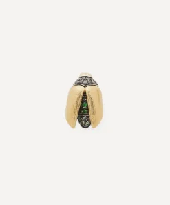 Bibi van der Velden Earrings|Earrings^18ct Gold Mini Scarab Fly Wing Stud Earring