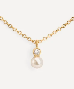 Satomi Kawakita Earrings|Earrings^18ct Gold Mixed Media Pearl and White Diamond Necklace