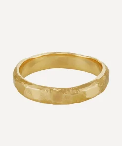 Ellis Mhairi Cameron Rings^14ct Gold 4mm Hammered Wedding Band Ring