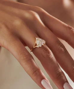 Artemer Rings|Rings^18ct Gold Monarch Mixed Diamond Cluster Engagement Ring