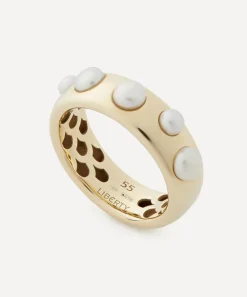 Liberty Rings|Rings^9ct Gold Moon Shadow Medium Band Ring