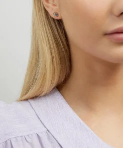 Suzanne Kalan Earrings|Earrings^14ct Gold Multi Blue Topaz Three Baguette Stud Earrings