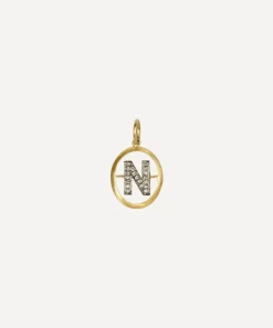 Annoushka Charms & Pendants|Charms & Pendants^18ct Gold N Diamond Initial Pendant