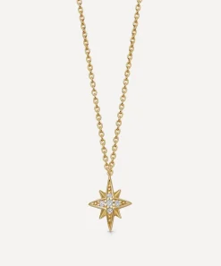 Astley Clarke Necklaces^14ct Gold North Star Diamond Pendant Necklace