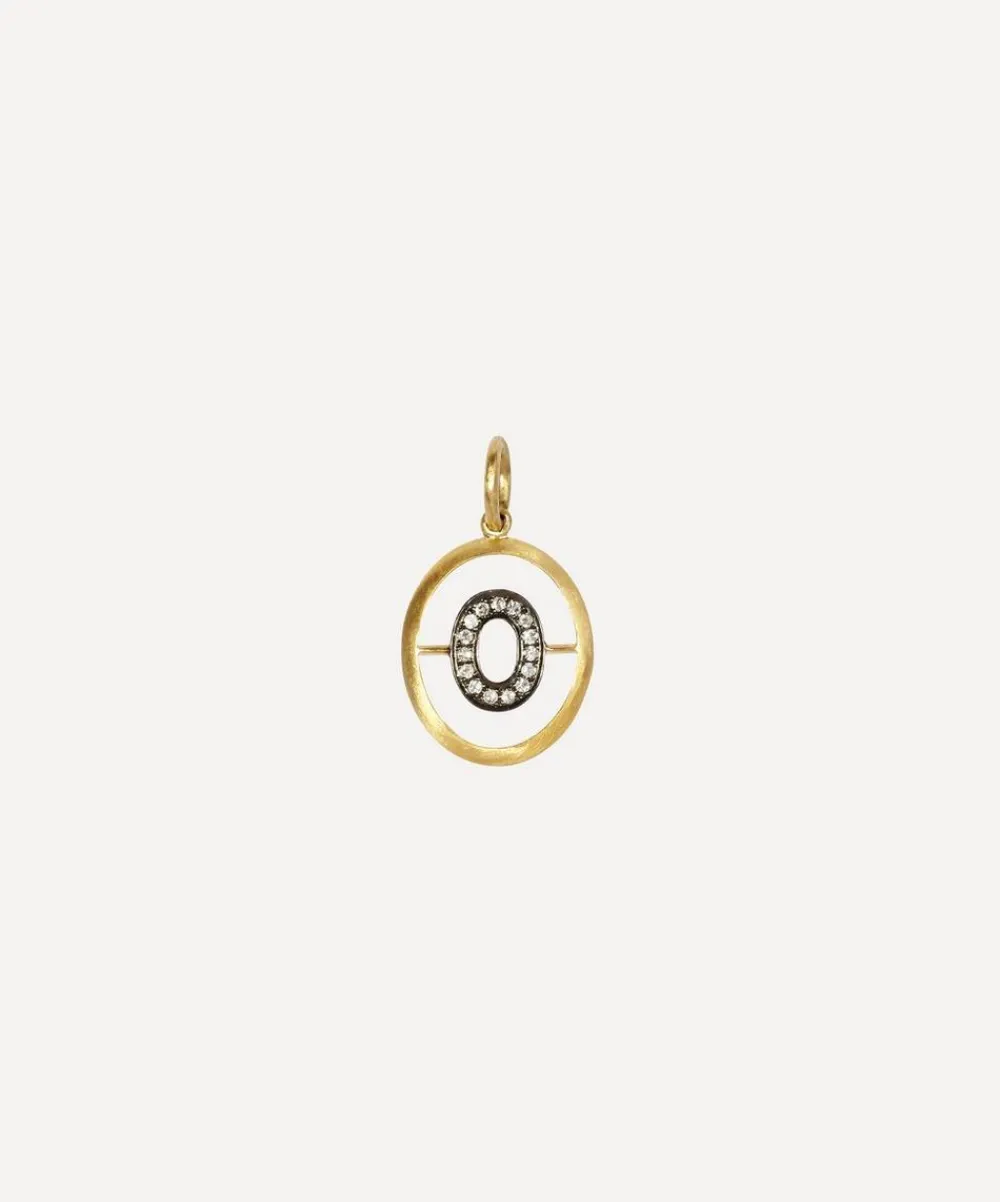 Annoushka Charms & Pendants|Charms & Pendants^18ct Gold O Diamond Initial Pendant
