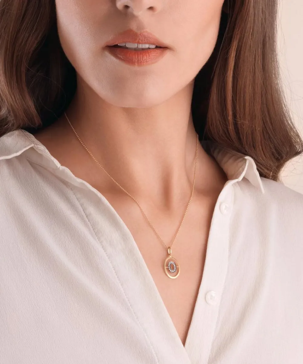 Annoushka Charms & Pendants|Charms & Pendants^18ct Gold O Diamond Initial Pendant