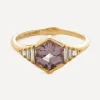 Artemer Rings|Rings^18ct Gold One-of-a-Kind Hexagon Cut Spinel and Diamond Engagement Ring
